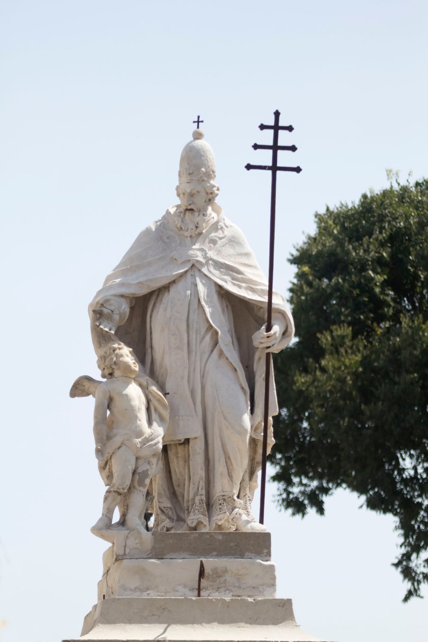 Socha svatého Silvestra, Mantua (Seznam světového dědictví UNESCO, 2008), Lombardie, Itálie od School Italian