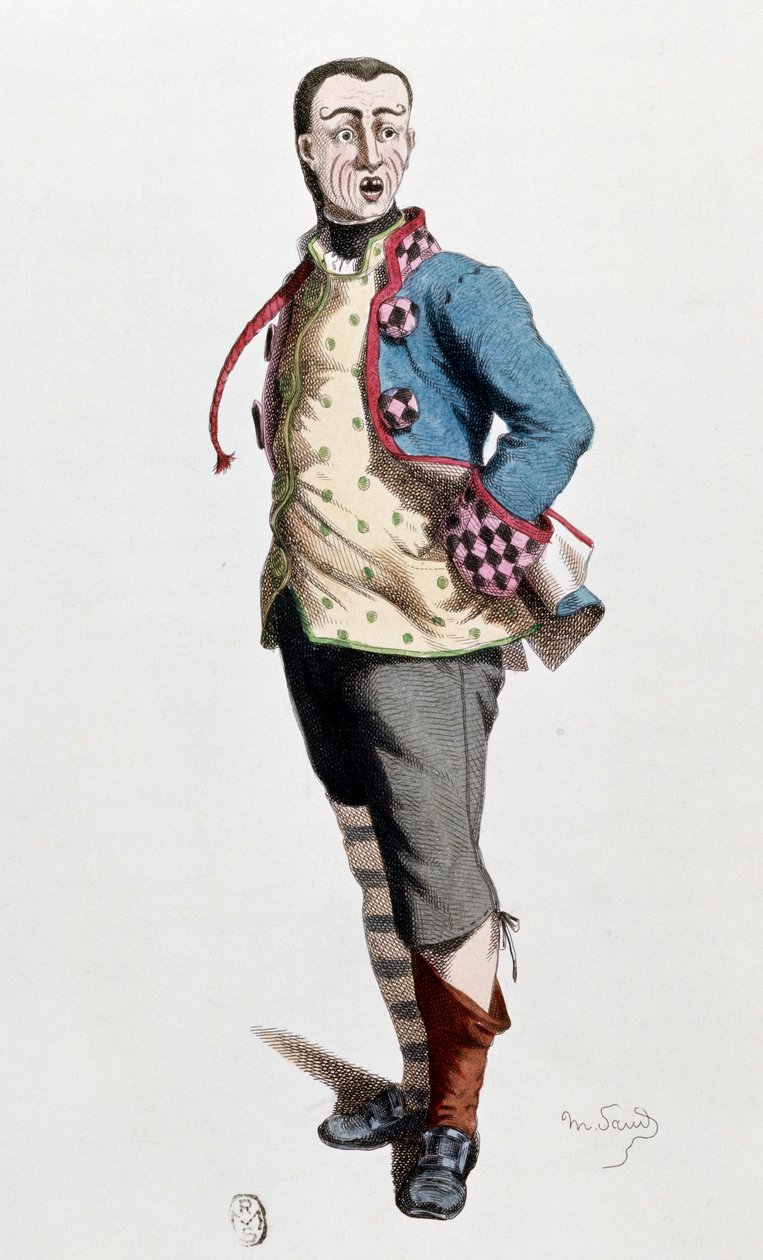 Stenterello, tradiční karnevalová postava z Florencie, Itálie od School Italian