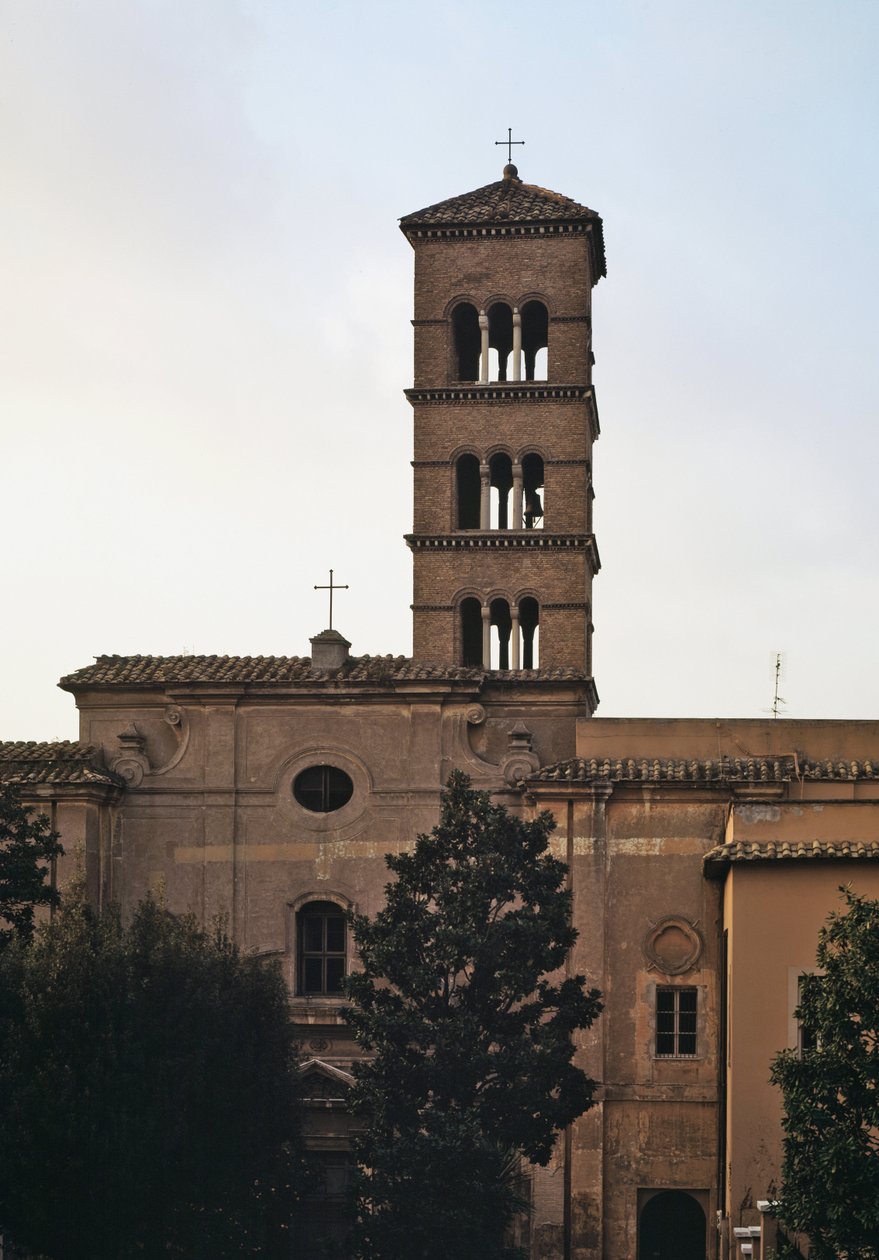 Pohled na kostel sv. Sisto vecchio, 5.-12. století od School Italian