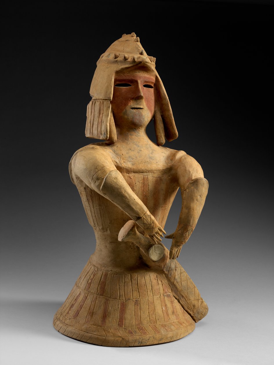 Haniwa Warrior, konec 6. století (červená kamenina) od Japanese School