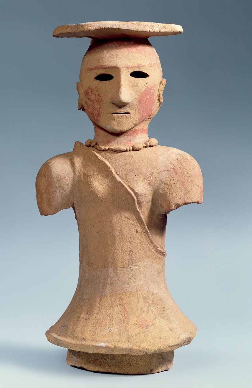 Haniwa postava šamanky, 5.-6. stol. od Japanese School