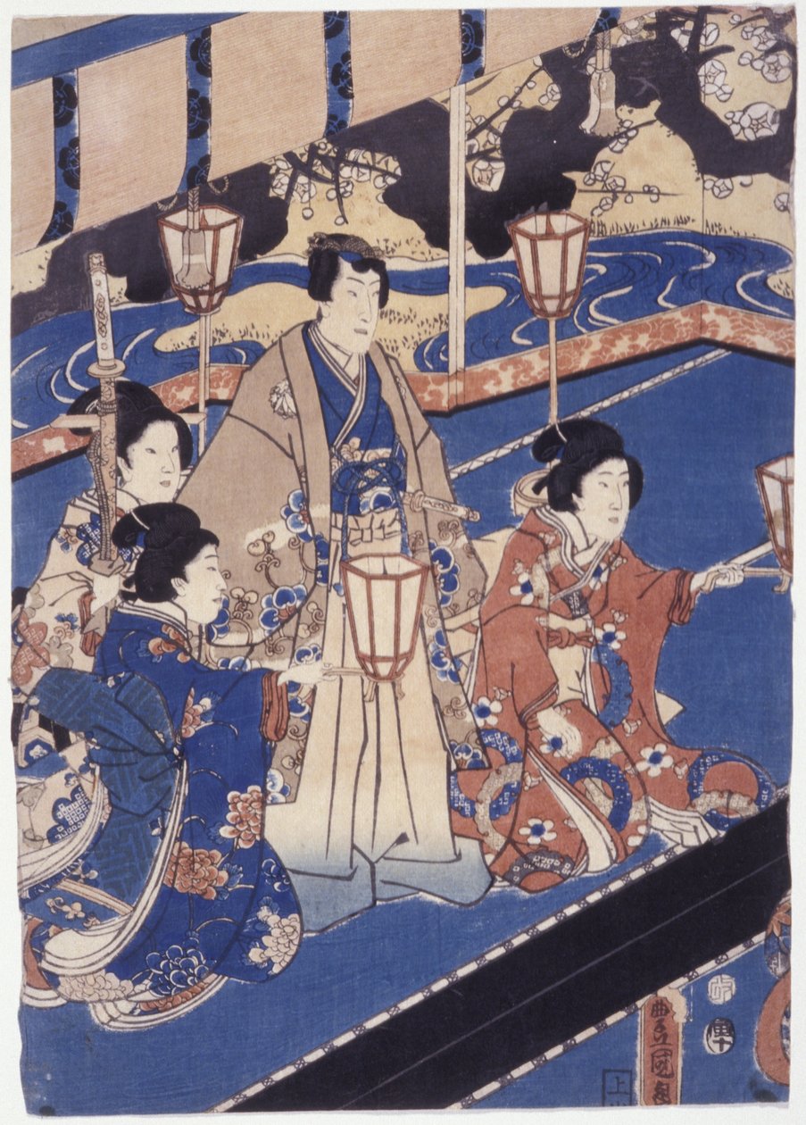 Bez názvu (barevný dřevoryt) od School Japanese