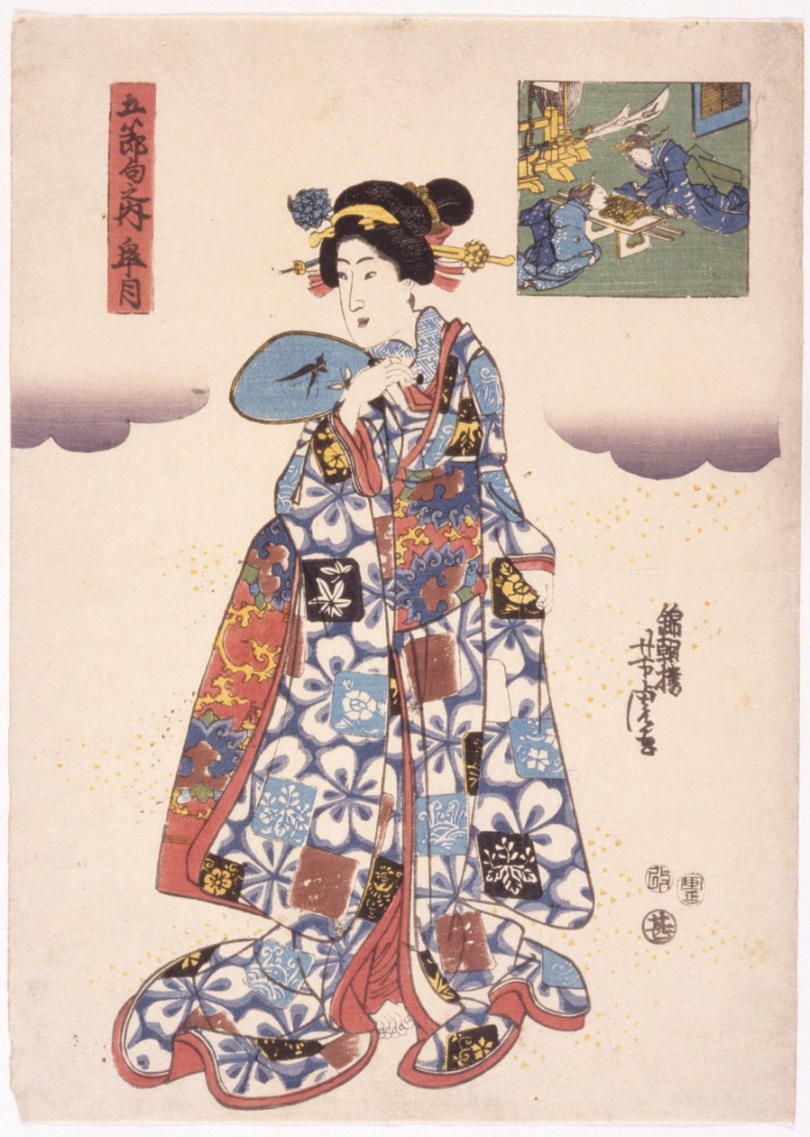Bez názvu (barevný dřevoryt) od School Japanese
