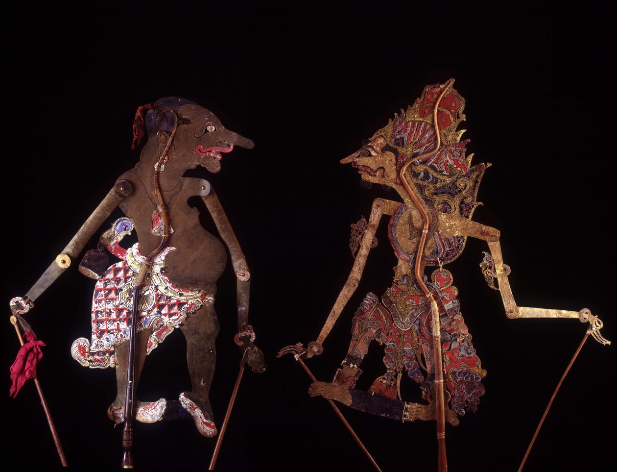 Wayang Kulit. Java loutky. Kolekce Jean Francois Hubert. Paříž od School Javanese