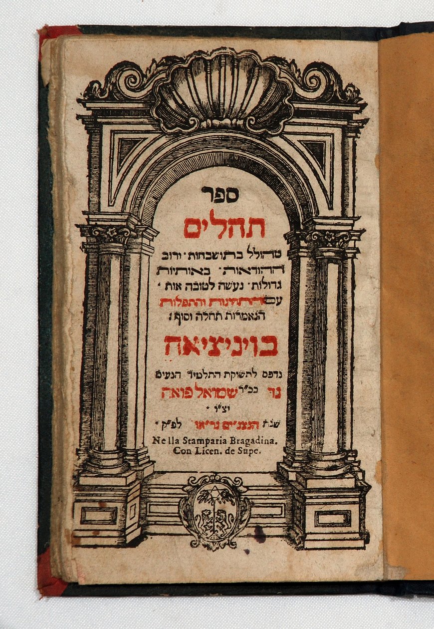 Book of Tehilim (kniha s rytinami) od School Jewish