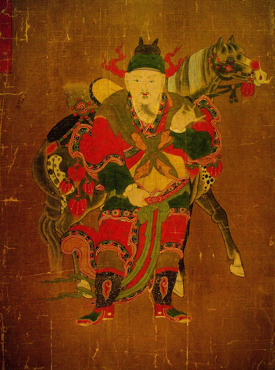 Posel pekla s koněm, Malování na konopném válečku, období Joseon (Choseon, Choson) (1392-1910), Kree. Soulské národní muzeum, Korejská republika od School Korean