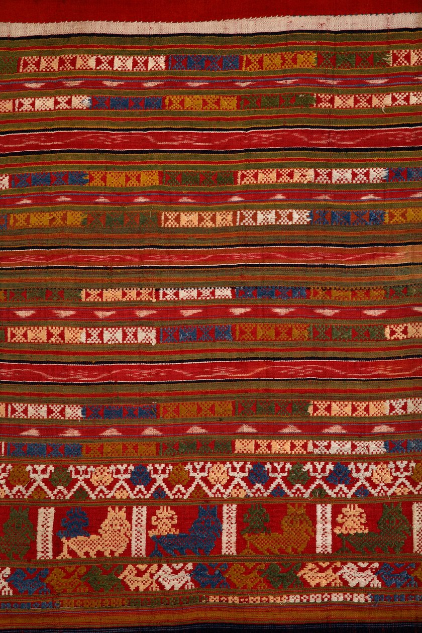 Detail sukně Tai Lu, Muang Hun, provincie Udomxai, Laos (textil) od School Laotian