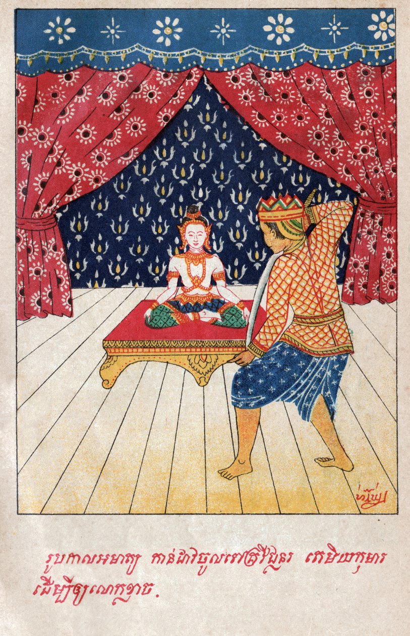 Temiya Jakata. (rytina, cca 1910) od School Laotian