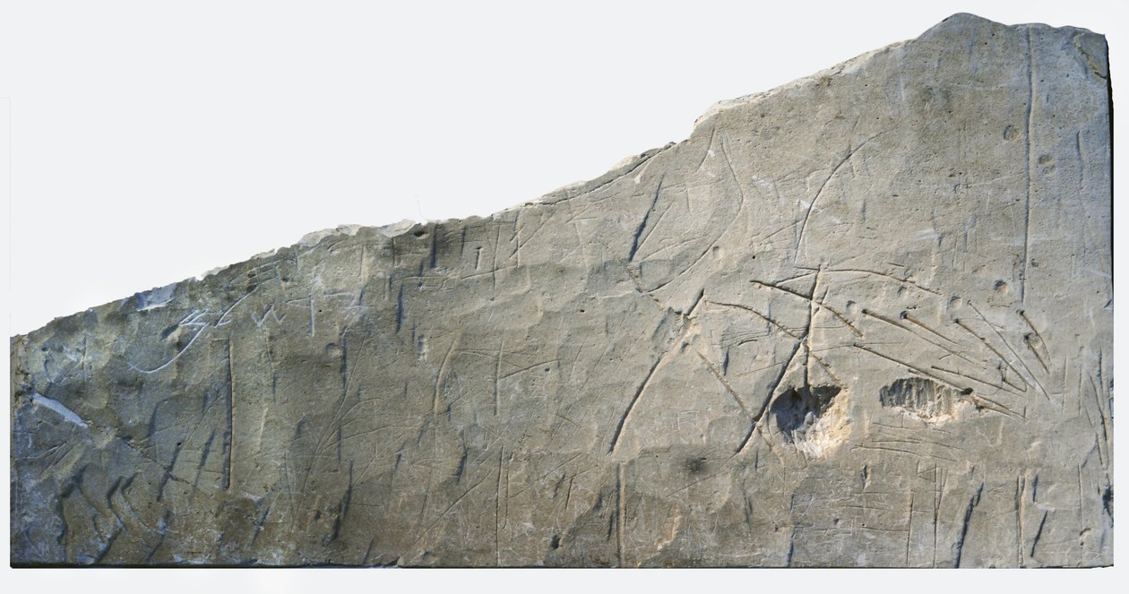 Hebrejský pohřební nápis z Beth Loya, judské předhůří, Izrael, 6. století před naším letopočtem (kámen) od School Levantine