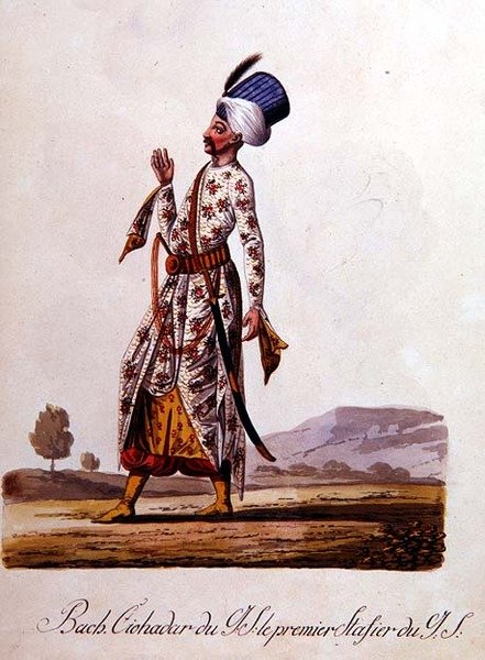 Sultán, z alba tureckých krojů, konec 18. století od School Levantine