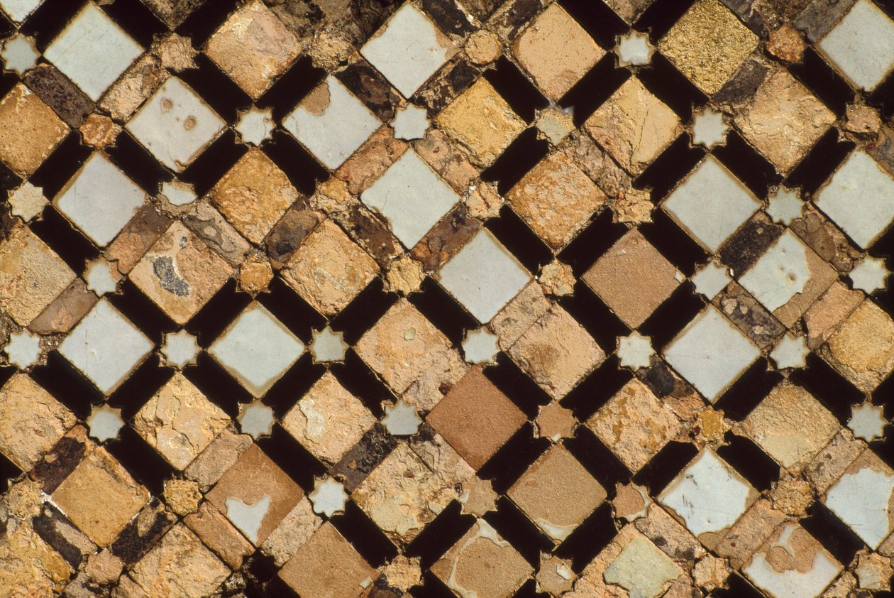Chella necropolis, detail dekorativního panelu (mozaika) od School Moroccan