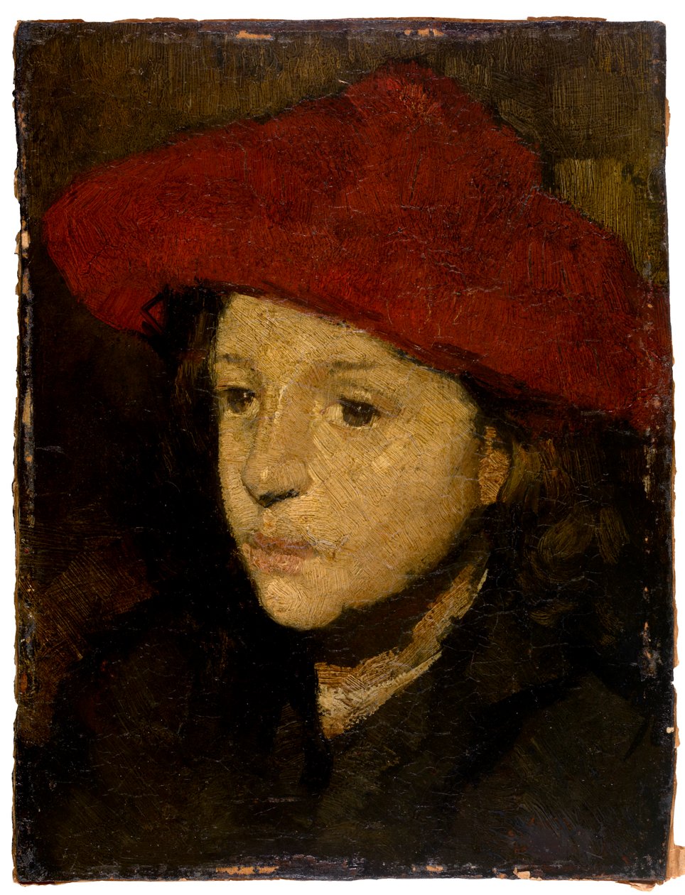 Chlapec (olej na dřevě) od School Netherlandish