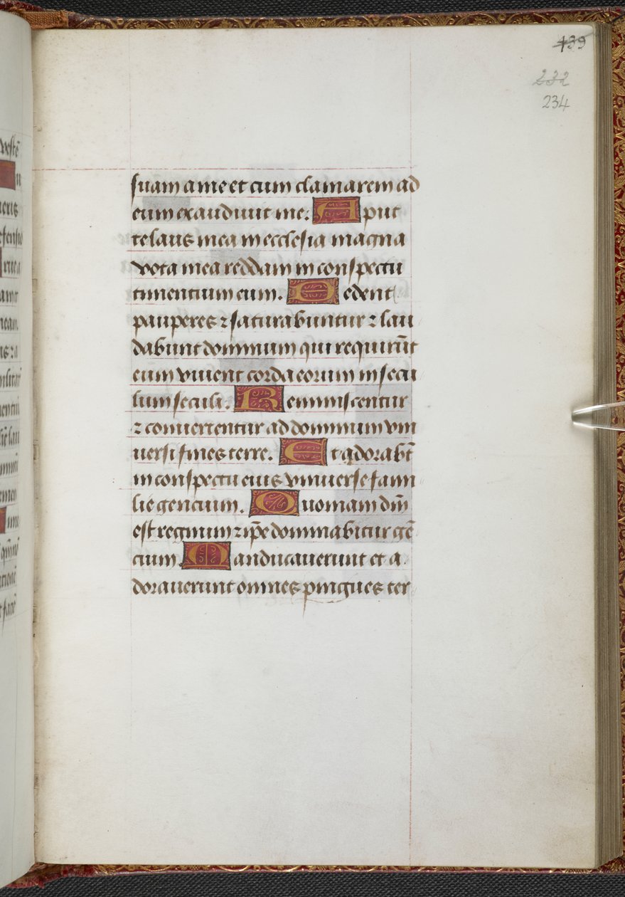 Kings 9, f.234r, Kniha hodin, Užití Sarum ("Kniha hodin Anny Boleynové") (pergamen) od School Netherlandish