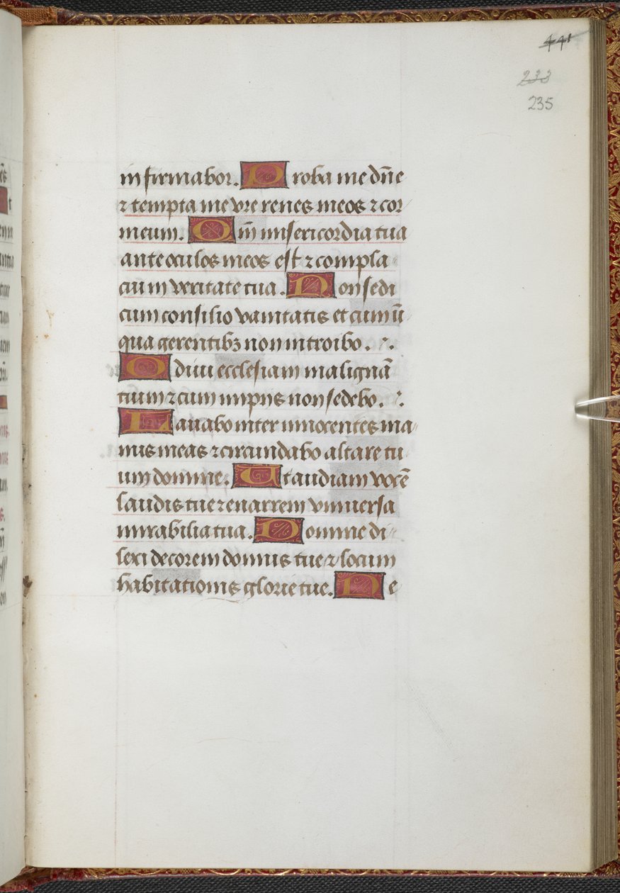 Kings 9, f.235r, Kniha hodin, Užití Sarum ("Kniha hodin Anny Boleynové") (pergamen) od School Netherlandish