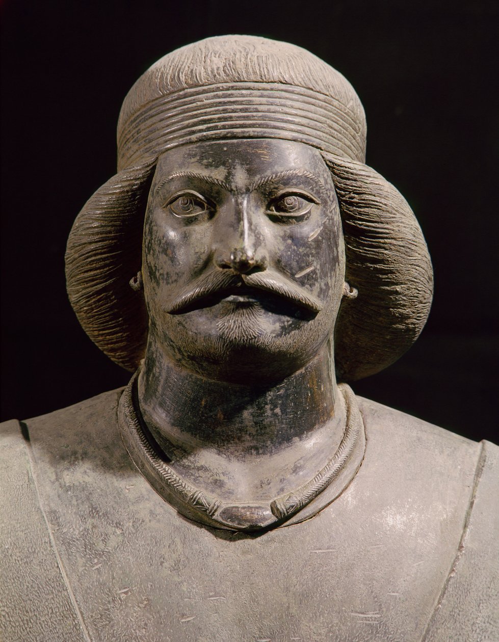 Parthský válečník, ze Shami, 1. století našeho letopočtu (bronz) (detail) od School Parthian