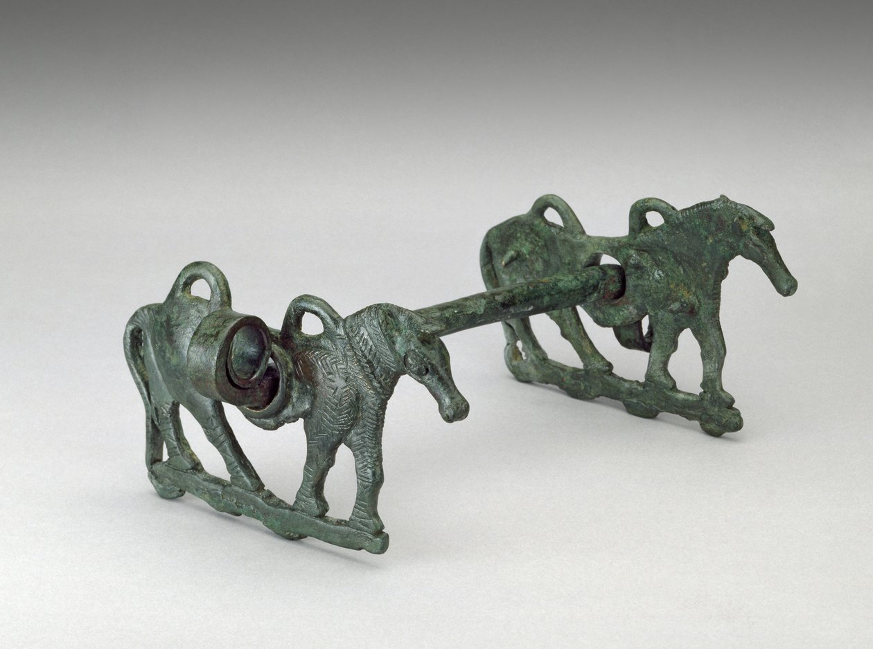 Horse Bit, možná 9.-7. století před naším letopočtem, Írán (bronz) od School Persian