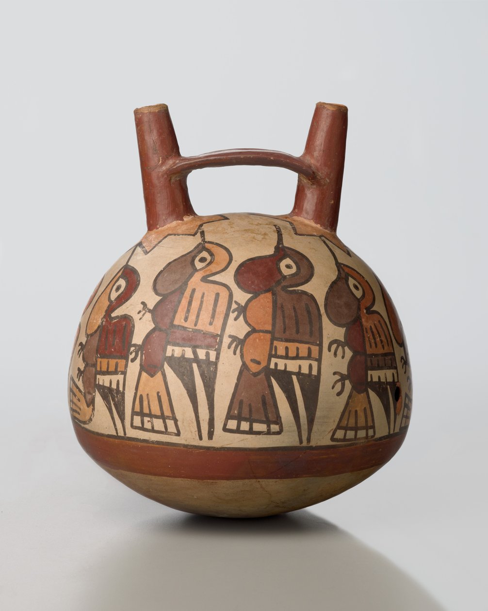 Nádoba s dvojitým výtokem, Nasca od School Peruvian