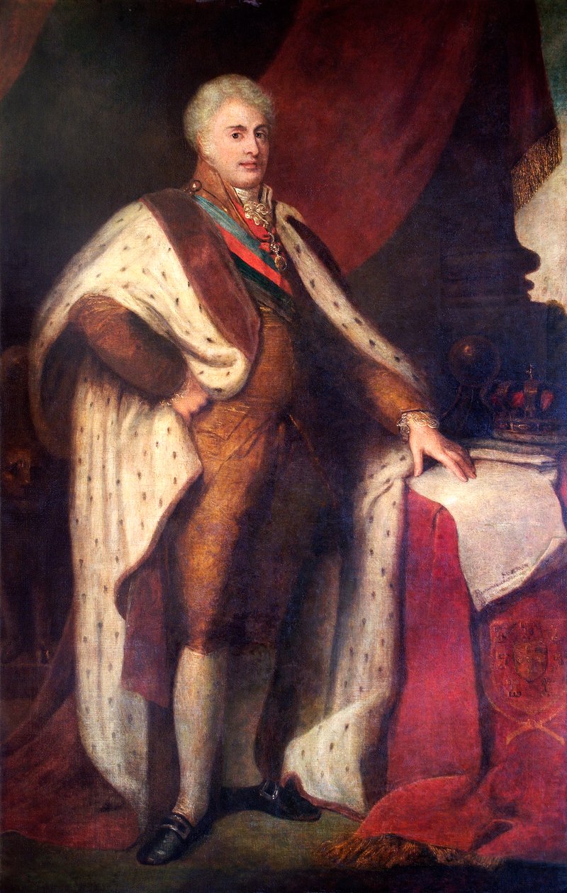 Kuningas Johannes VI (öljy kankaalle) od School Portuguese