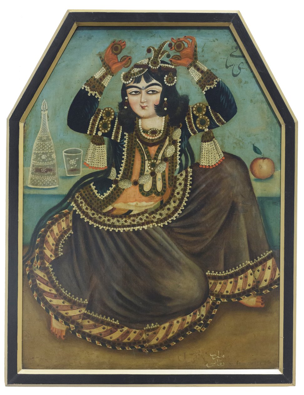 Tančící žena, neznámý autor (olej na plátně) od School Qajar