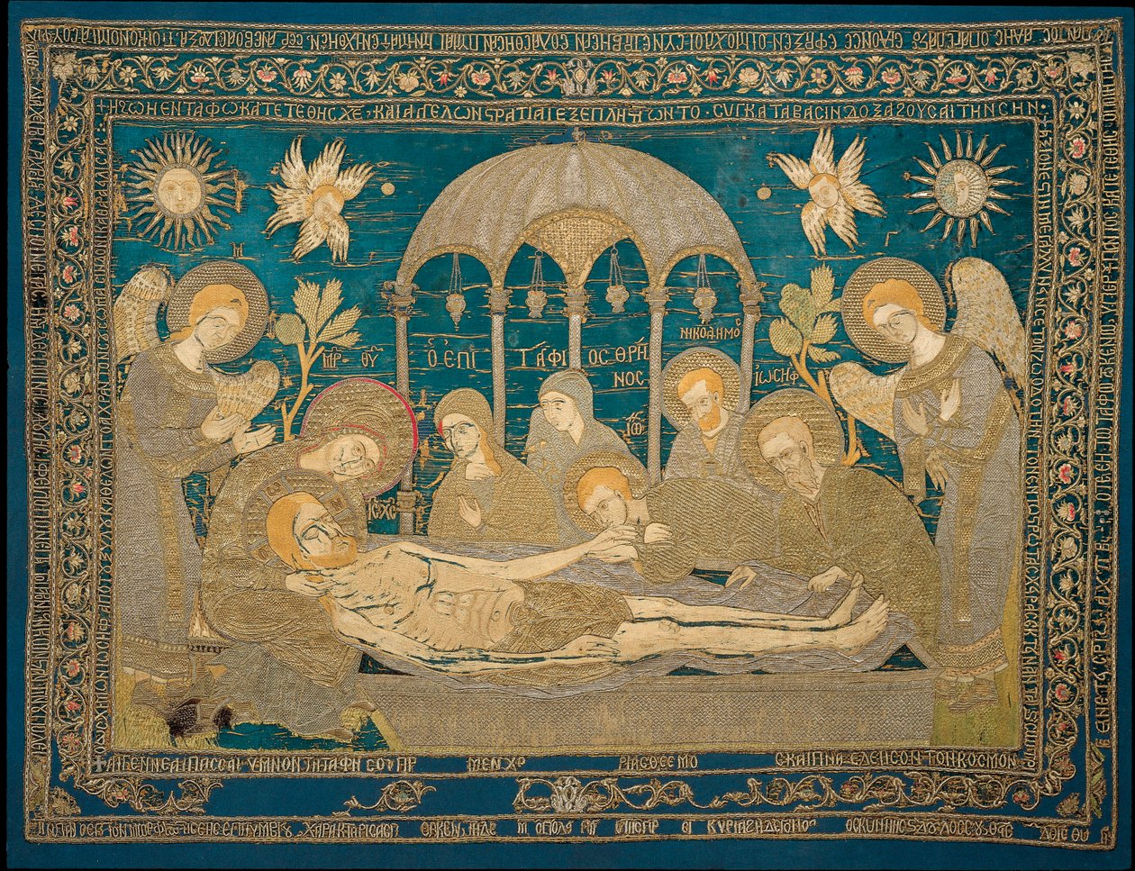 The Entombment - Vlněné vyšívání od anonymního ruského autora od School Russian
