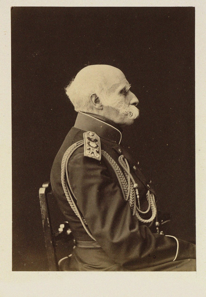 Hrabě Friedrich Benjamin von Lutke, německý mořeplavec, geograf a průzkumník Baltského moře, subjekt Ruské říše - Portrét hraběte Fjodora Petroviče Litkeho (1797-1882), Anonym . Litografie od School Russian