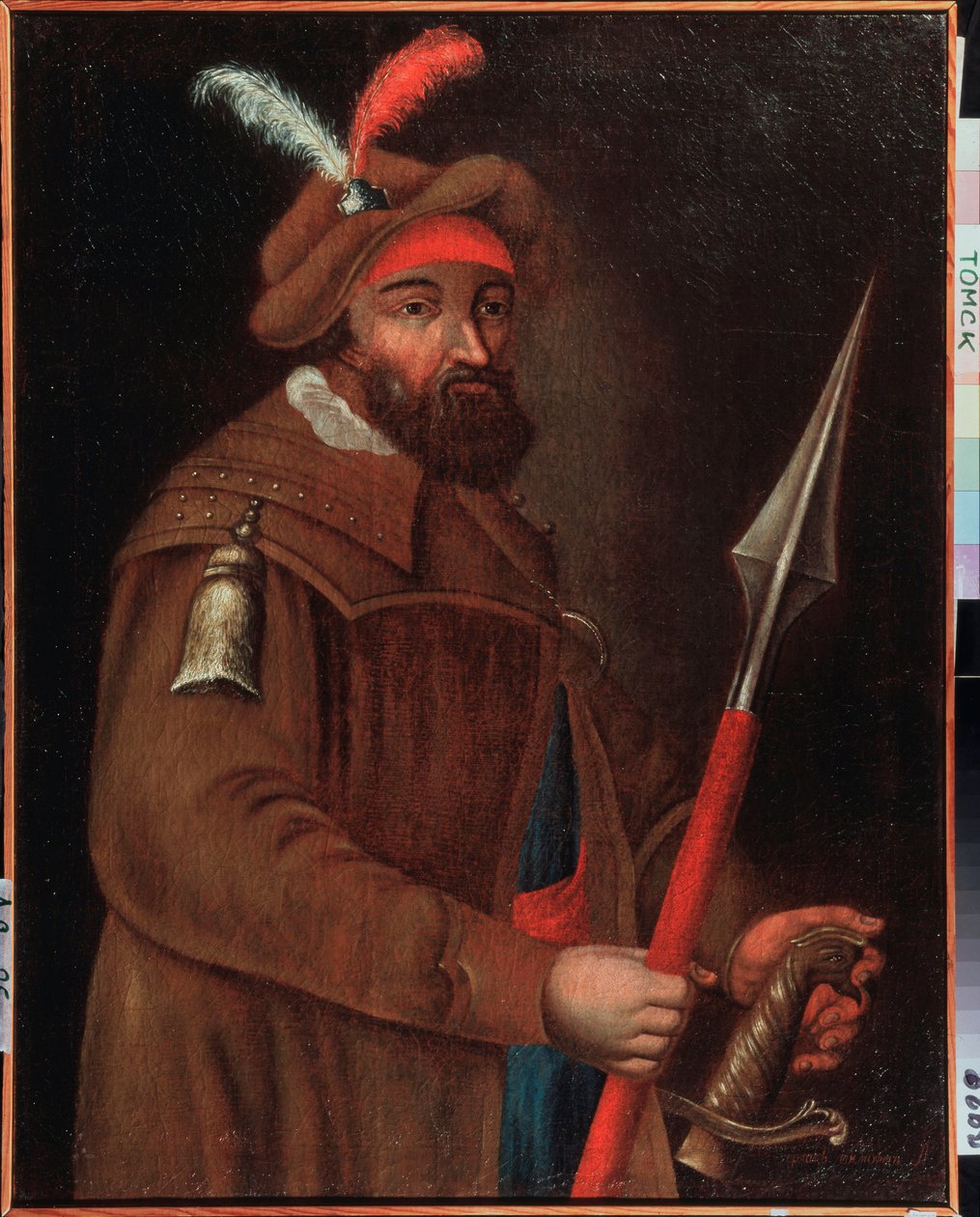 Portrét kozáckého vůdce Jermaka Timofejeviče (narozen mezi 1532 a 1542-1585), dobyvatele Sibiře. Anonymní obraz, olej na plátně, počátek 18. století. Státní muzeum umění, Tomsk (Rusko). od School Russian