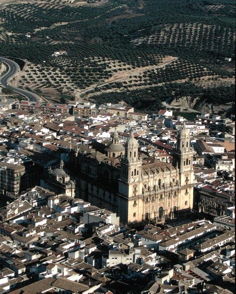 Letecký pohled na katedrálu Jaen (foto) od School Spanish
