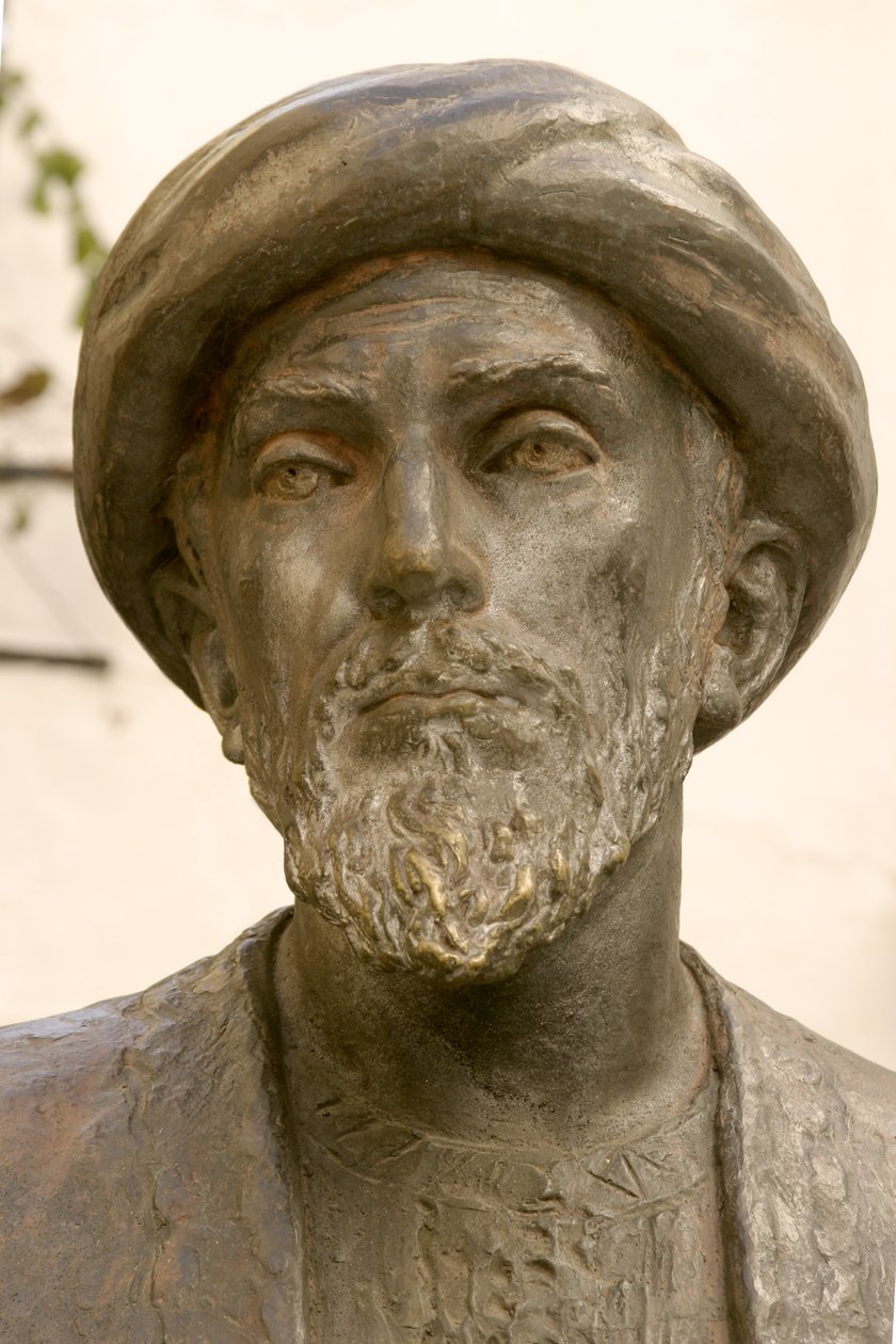 Hlava Moses Maimonides (1135-1204) (bronz) (detail 237390) od School Spanish