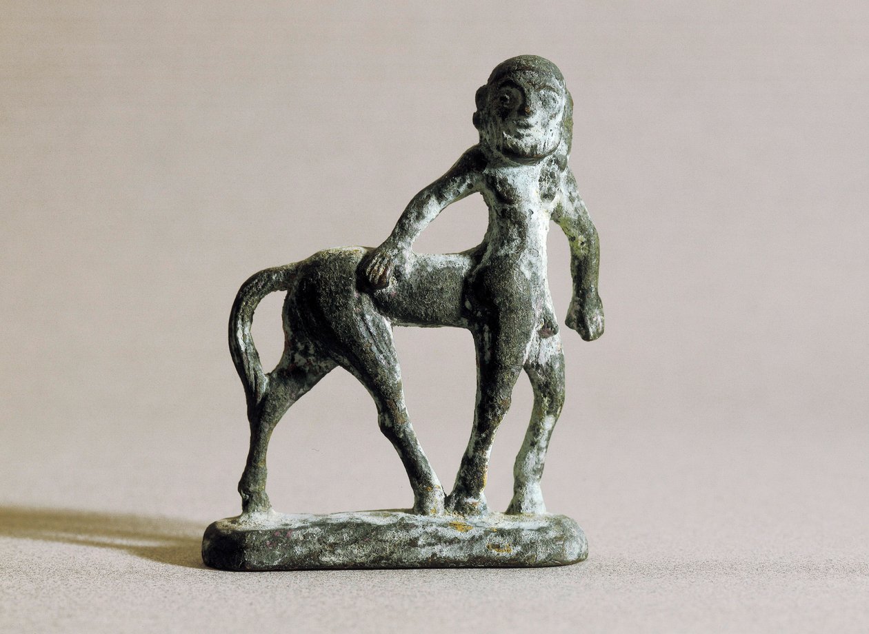 Iberské umění: socha kentaura 6.–4. století před naším letopočtem (bronz) od School Spanish