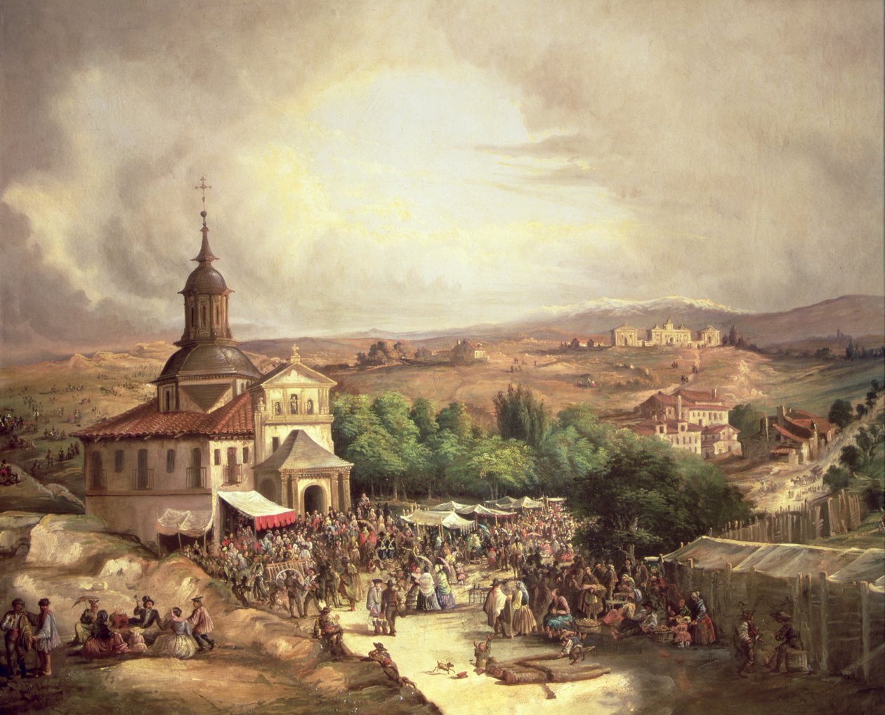 Pouť do San Isidro (olej na plátně) od School Spanish