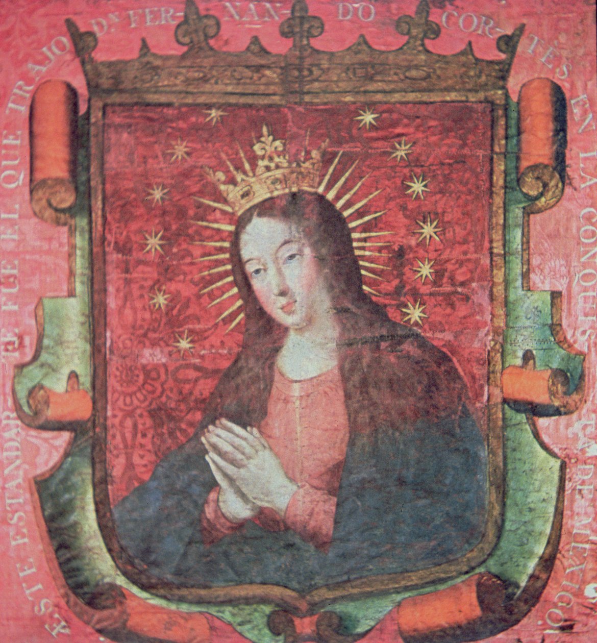 Původní banner Hernan Cortes (textil) od School Spanish