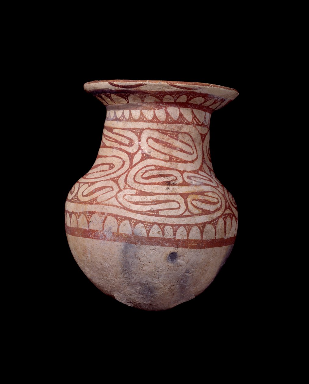Civilizace Ban Chieng: malovaná váza. 650 před naším letopočtem. Z Thajska. Paříž, Musee Guimet, Musee national des Arts Asians. od School Thai