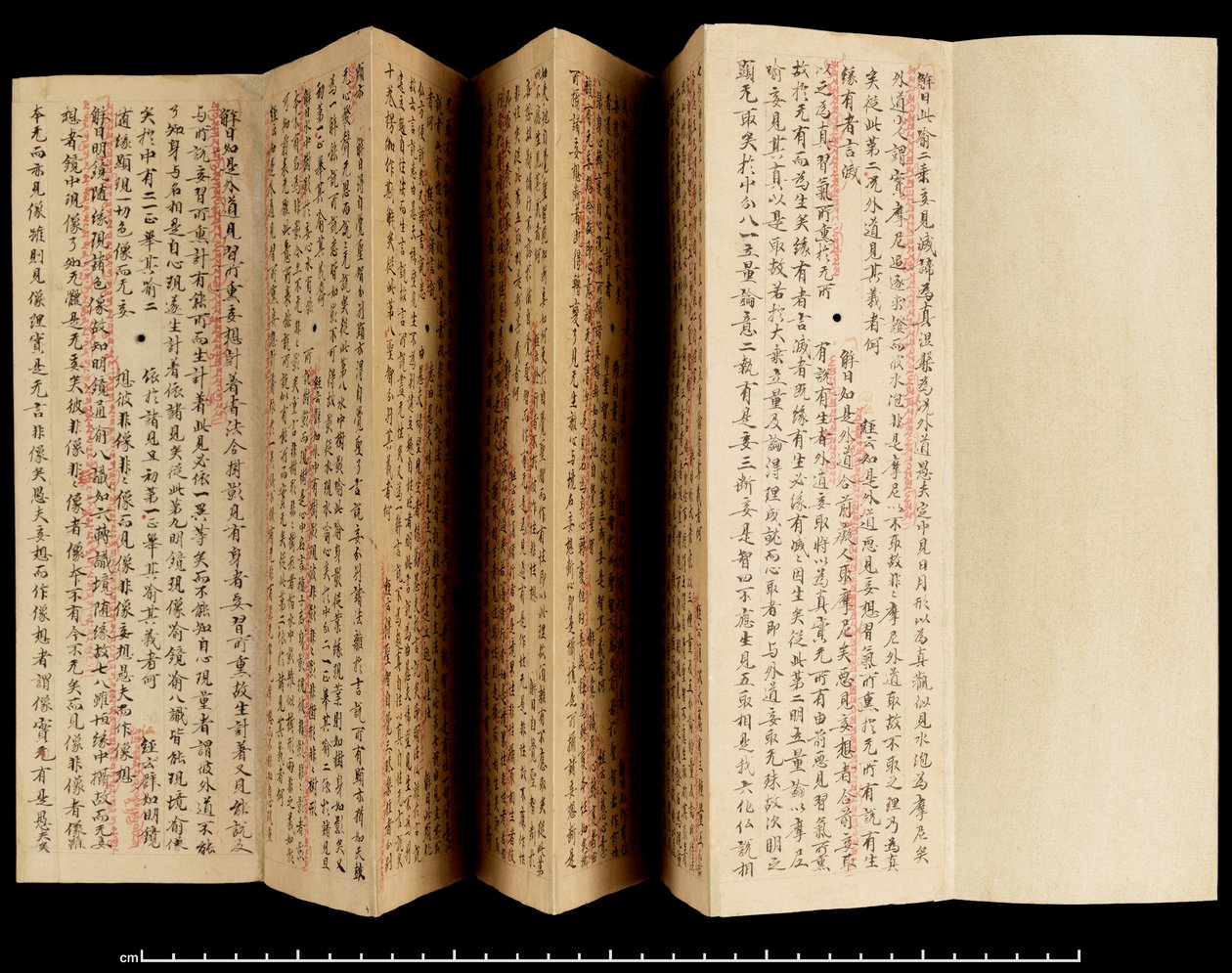 Laṅkāvatāra Sūtra s komentářem, 800-850 (inkoust na papíře) od School Tibetan
