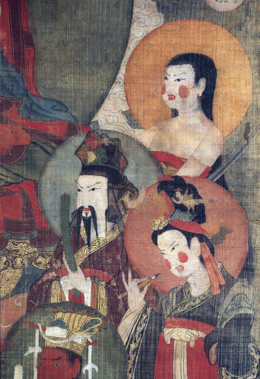 Tibetská kultura: Buddha Tejaprabha obklopený božstvy planet. Tempera na hedvábí, rozměr : 104x67, počátek 12. století, Státní Ermitáž, Petrohrad od School Tibetan