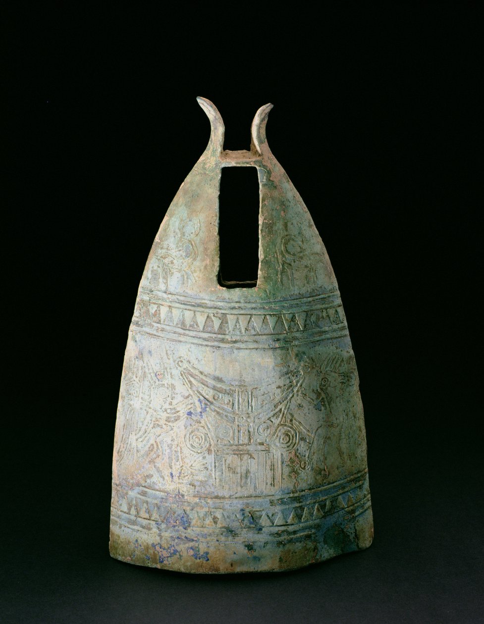 Bell, Dongson Culture, cca 200 př. nl-200 n. l., Vietnam (bronz) od School Vietnamese