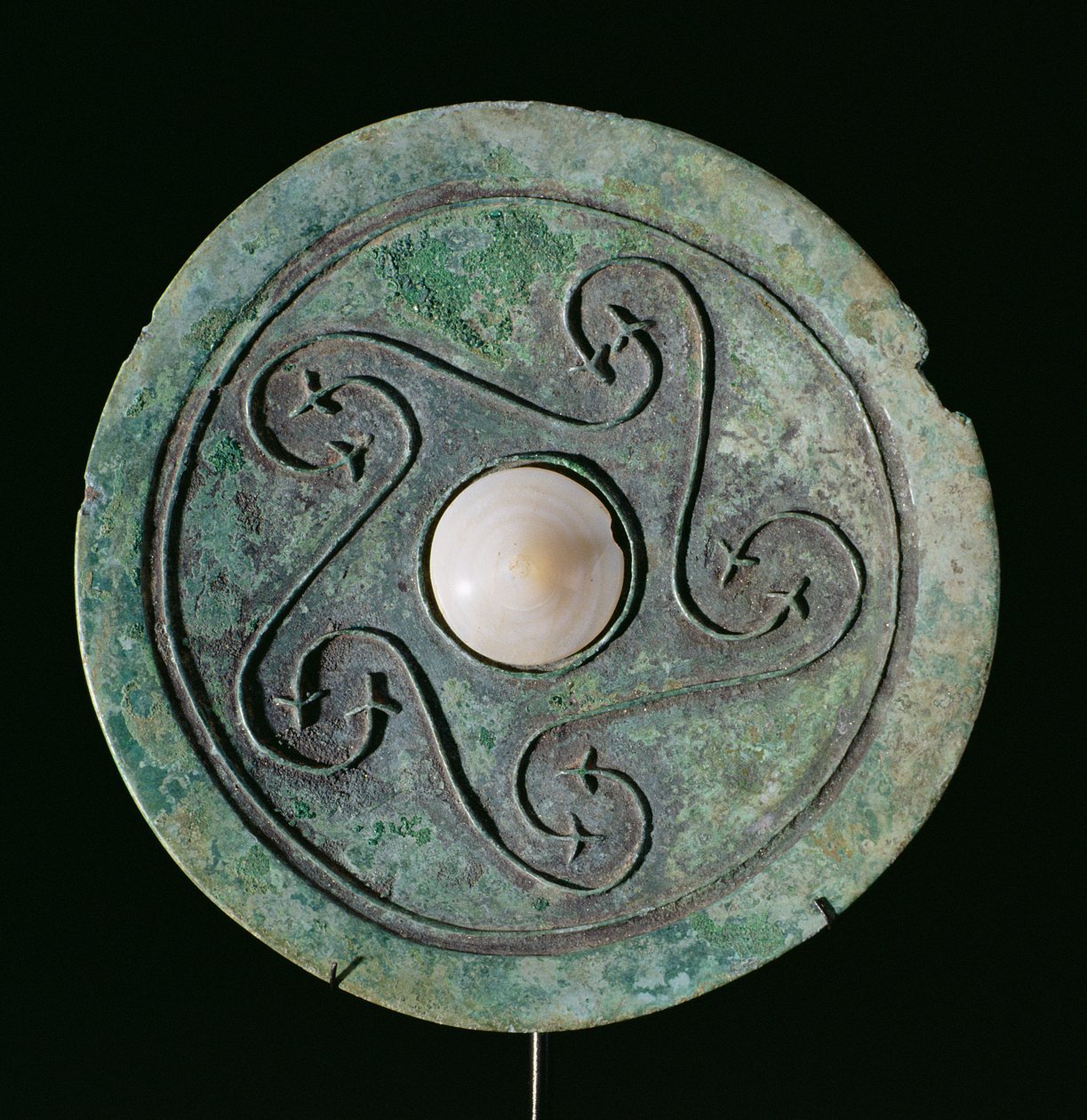 Mirror, Dongson Culture c.200 BC-200 AD, Vietnam (bronz) od School Vietnamese