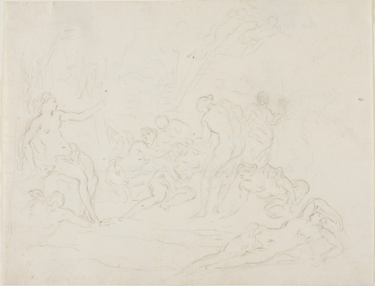 Diana a Callisto od School of Nicolas Poussin