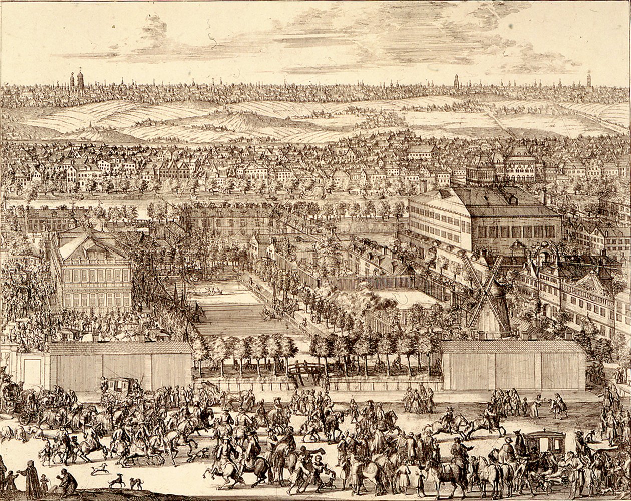 Německá čtvrť Nemetskaya sloboda v Moskvě pravá část, 1705 od Schoonebeek