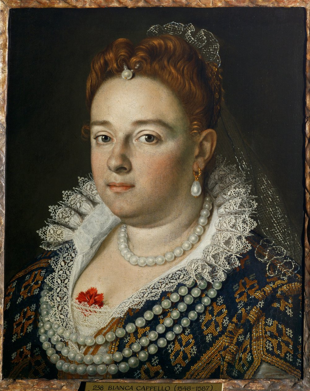 Bianca Cappello, toskánská velkovévodkyně od Scipione (1550-98) Pulzone