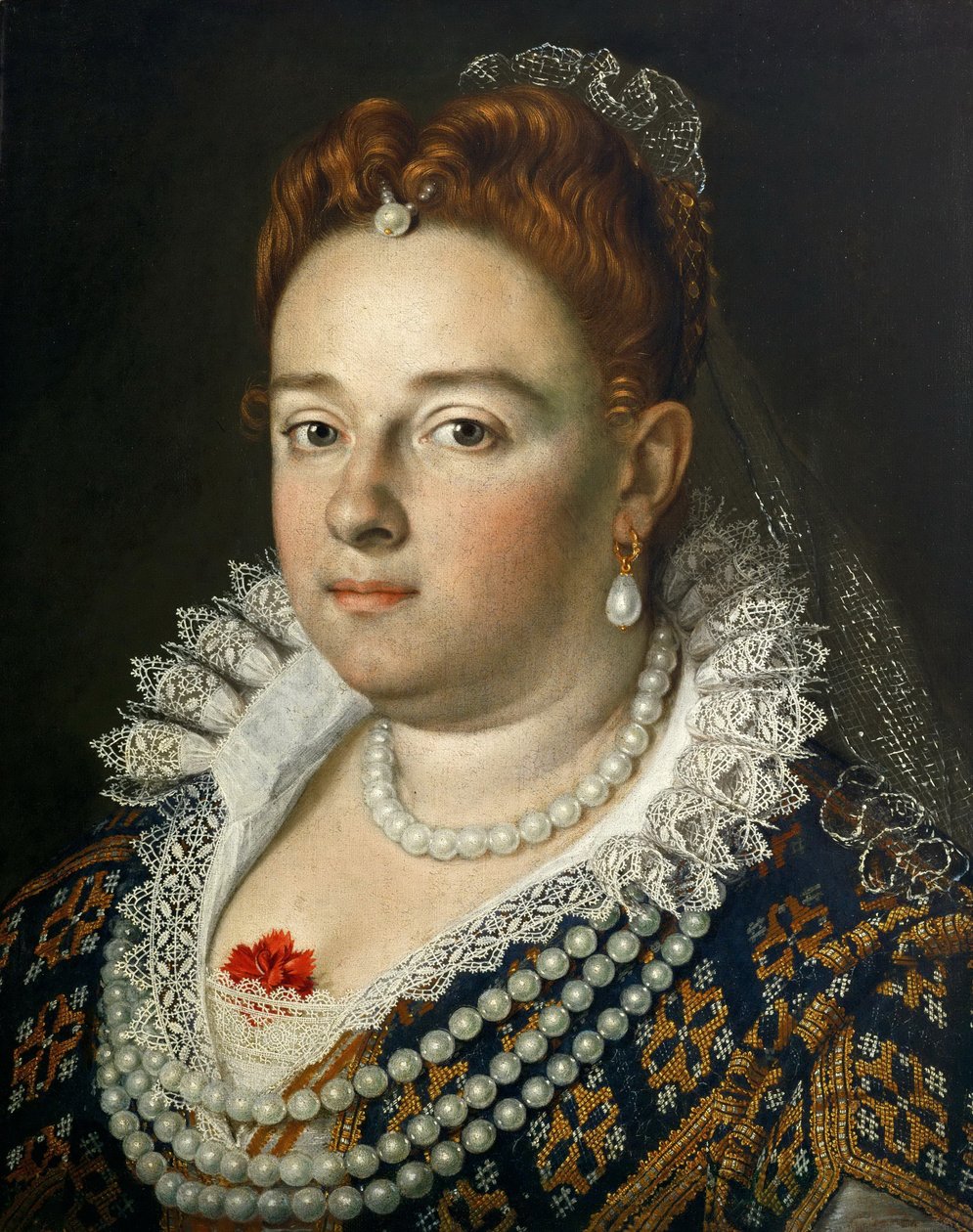 Portrét Bianca Cappello 1548-1587, velkovévodkyně z Toskánska, 1585-1586 od Scipione Pulzone
