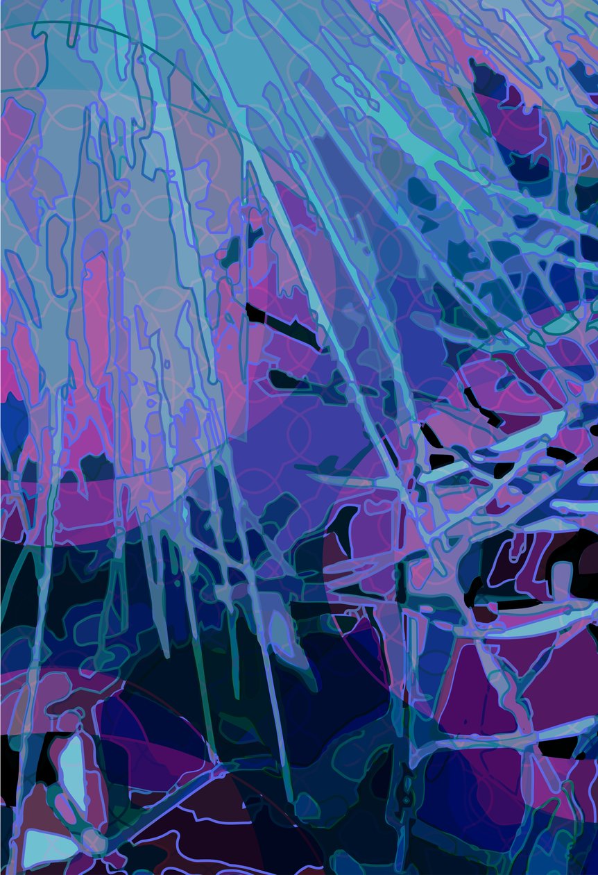 Artichoke_abst_vert3a (digitální) od Scott J. Davis
