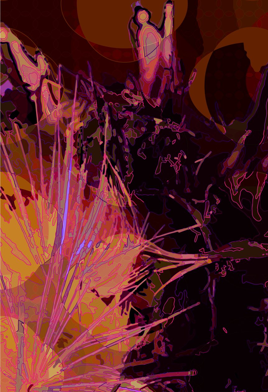 Artichoke_abst_vert6 (digitální) od Scott J. Davis