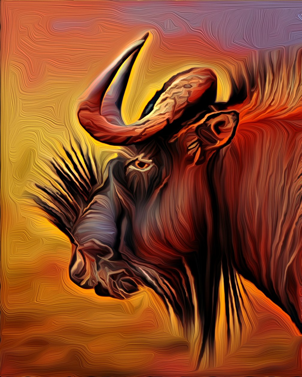 Black Wildebeast, 2021 (digitální) od Scott J. Davis