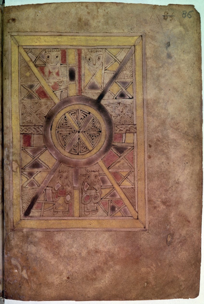 Ms 11.6.32 Ornamentální folio z „The Book of Deer“ od Scottish School