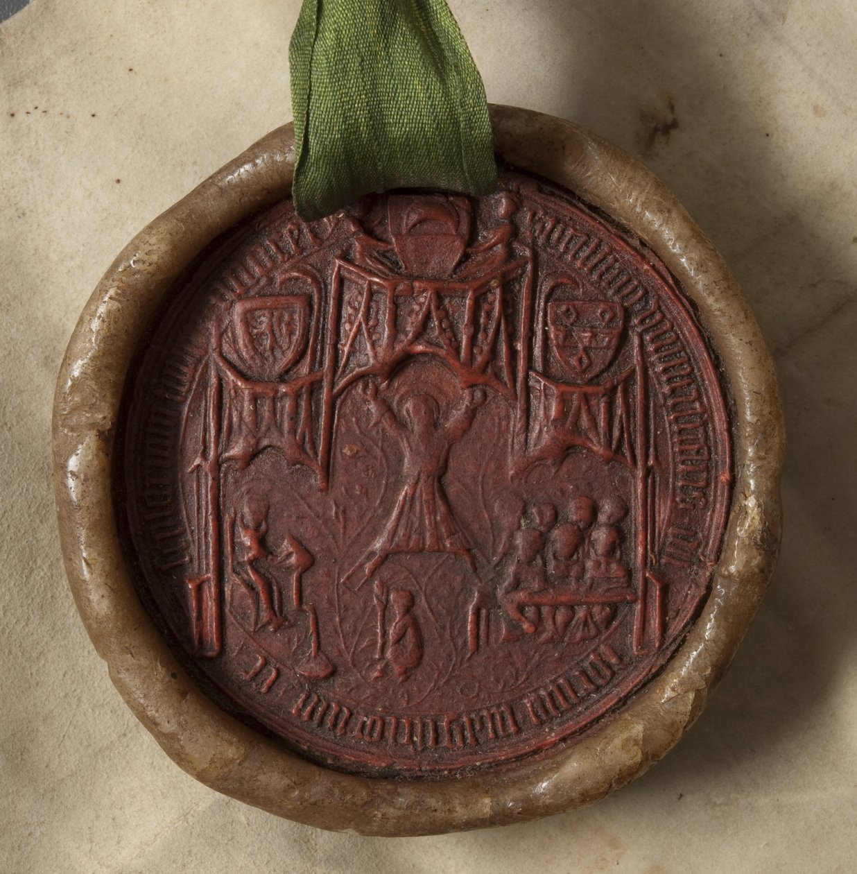 Diplom vydaný univerzitou Thomasu Jamesovi, 1626 (inkoust na pergamenu s voskovou pečetí) od Scottish School