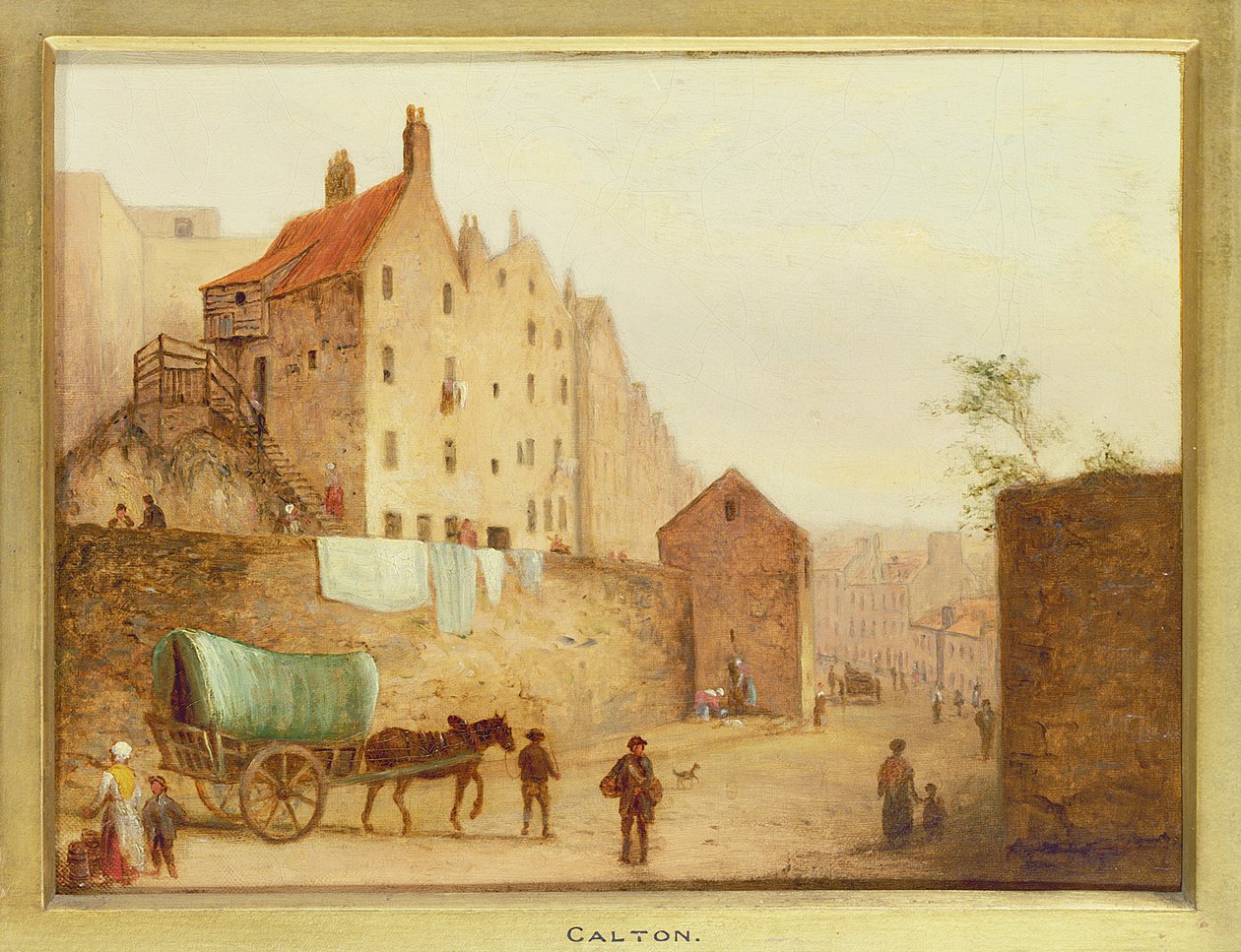 Calton, detail z Edinburghu: Devět pohledů na staré město od Scottish School