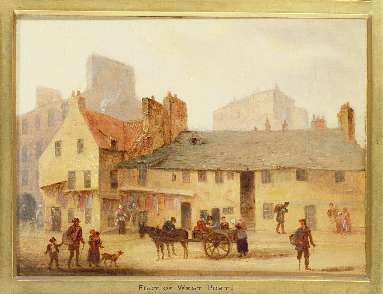 Úpatí západního přístavu, detail z Edinburghu: Devět pohledů na staré město od Scottish School