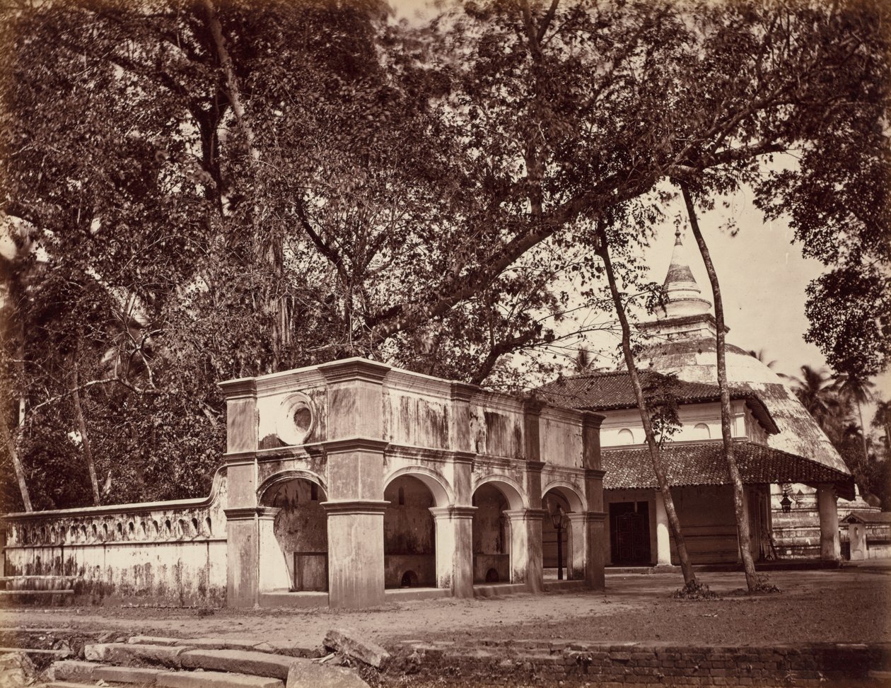 Buddhistický chrám, Kalani, c. 1880. od Scowen and Co.