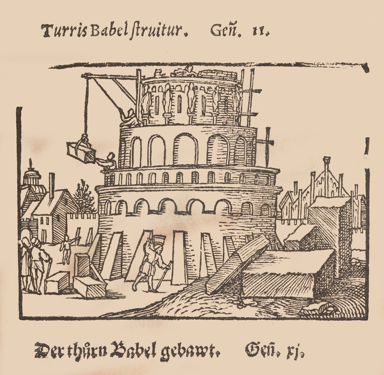 Biblické dějiny, ilustrované většinou uměleckými obrázky od Sebalda Behema Paintera ..., ca. 1540 od Sebald Beham