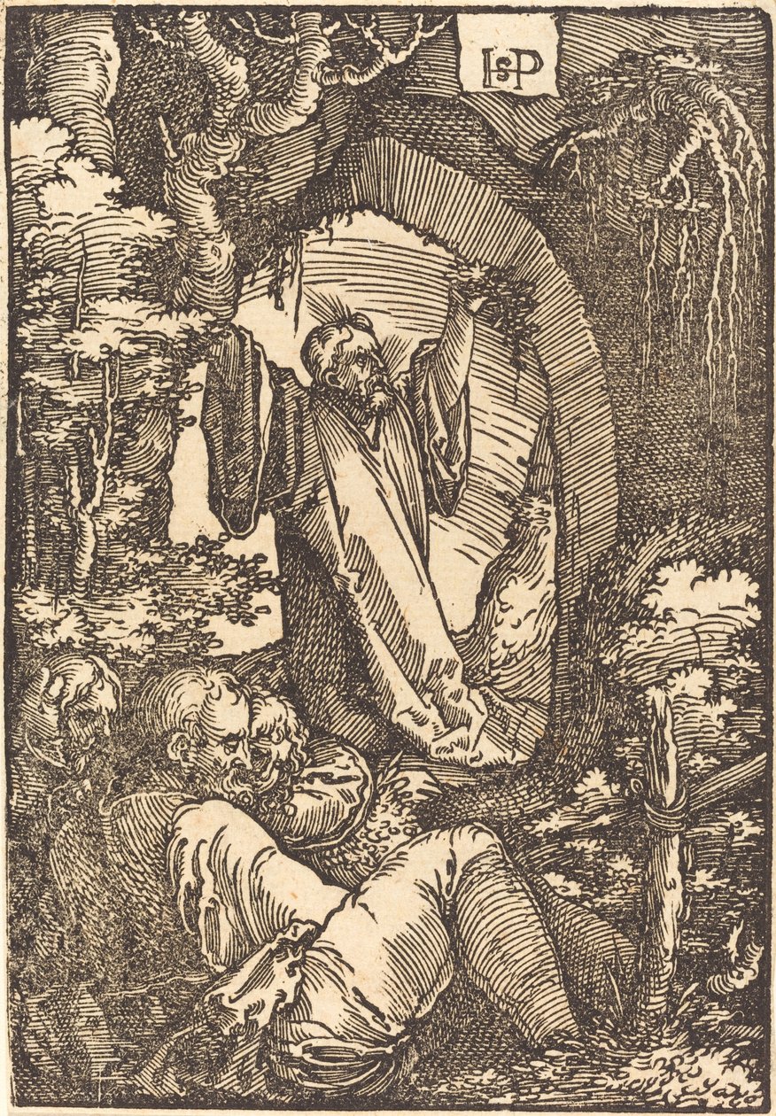 Kristus na hoře Olivetské od Sebald Beham